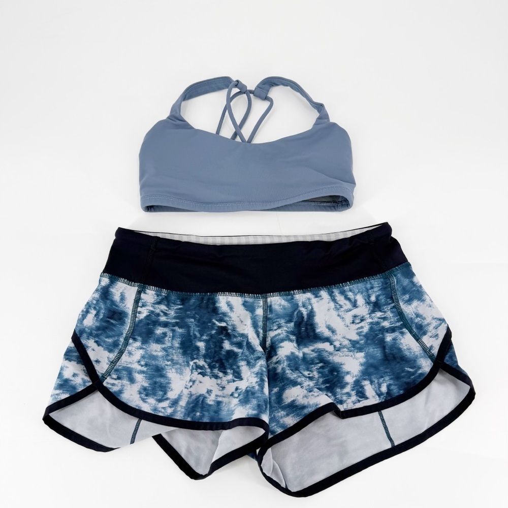 Bundle of 2 Lululemon Items Speed Shorts & Sports Bra Size 4